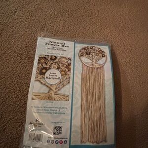 New Design Works Crafts Natural Flower Tree Macrame Kit by